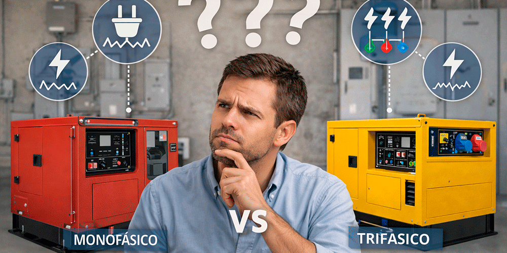 Monofásico o trifásico: ¿qué generador necesitas realmente para tu instalación?