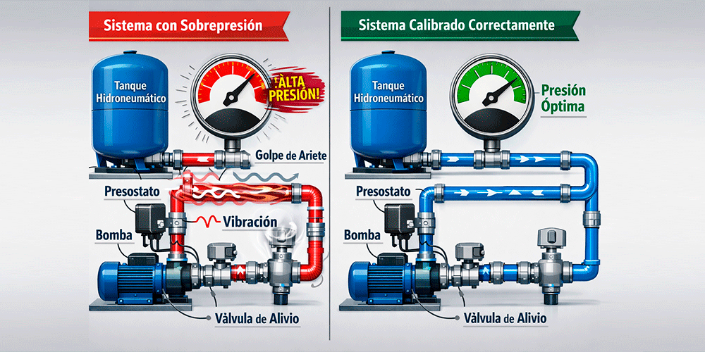 Cómo evitar sobrepresión en sistemas hidráulicos comerciales