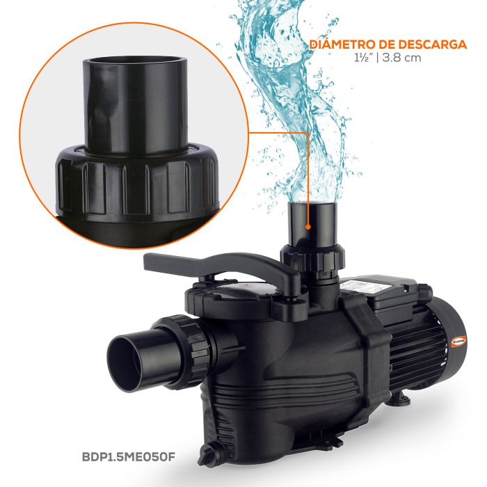 KIT BOMBA DE PISCINA 1/2 HP + BCA-36KBTU