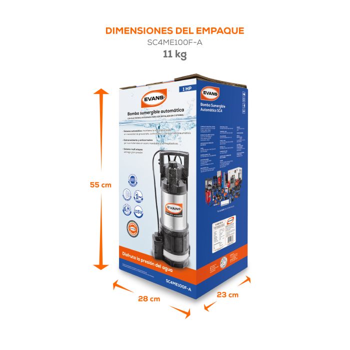 BOMBA SUMERGIBLE 13GPM 1HP