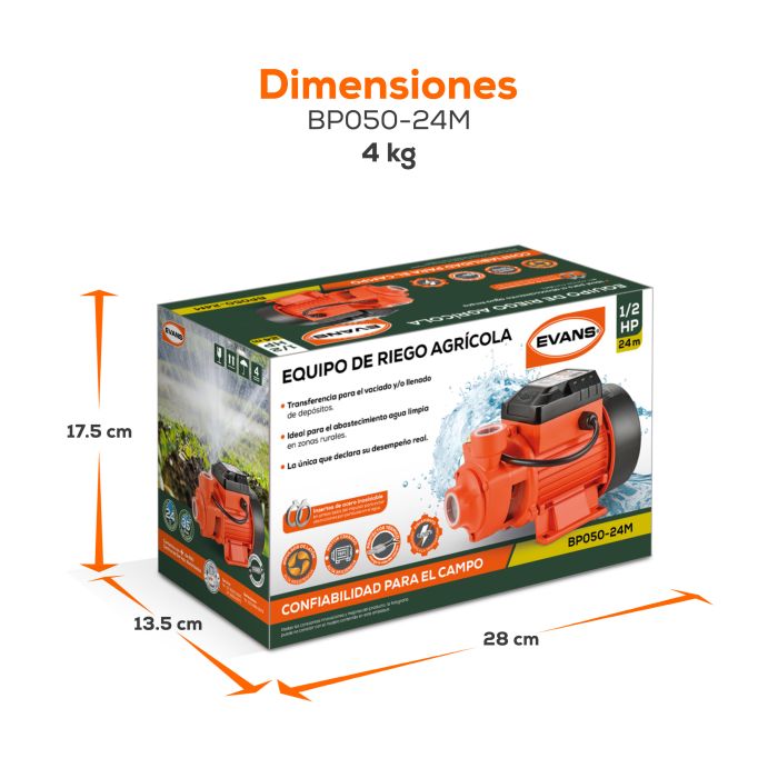 EQUIPO DE RIEGO AGRICOLA 1/2HP