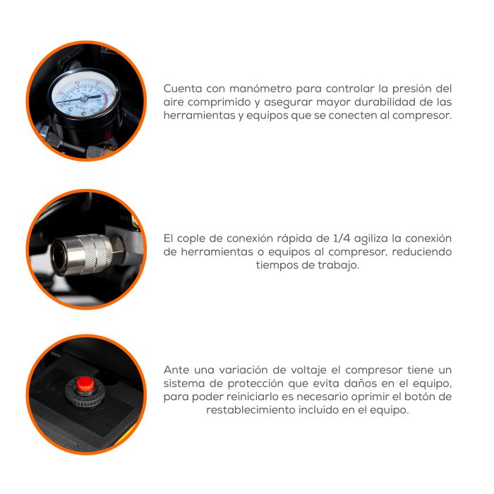 COMPRESOR 1E LAPAINT2HP 50L V EL100ME200-50V