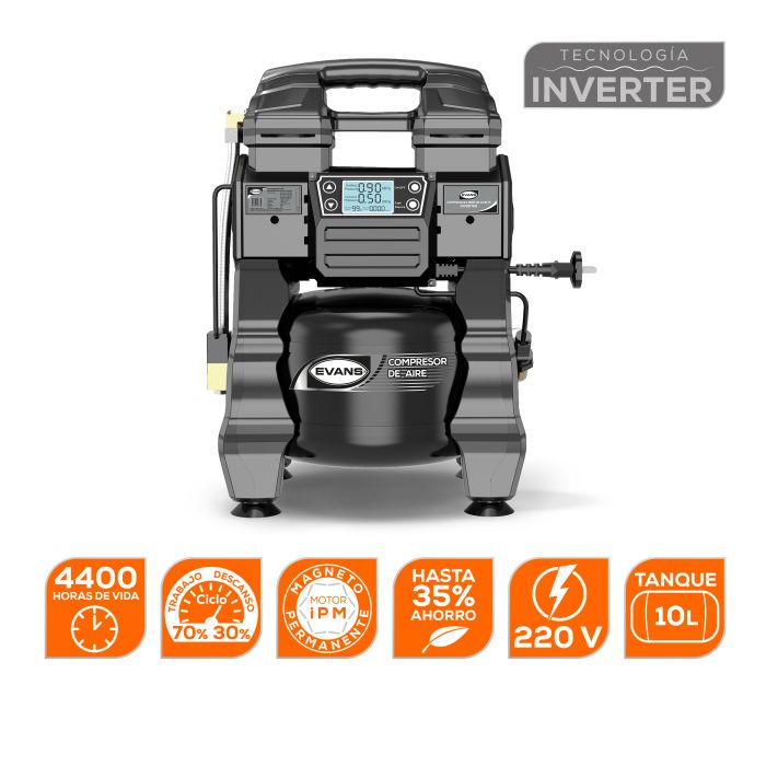 COMPRESOR LIBRE ACEITE 1HP 10L ELI45ME100G-10V