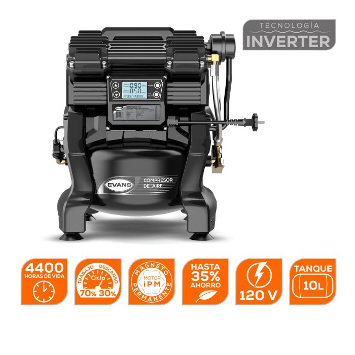 COMPRESOR LIBRE ACEITE 2HP 10L ELI90ME200F-10V