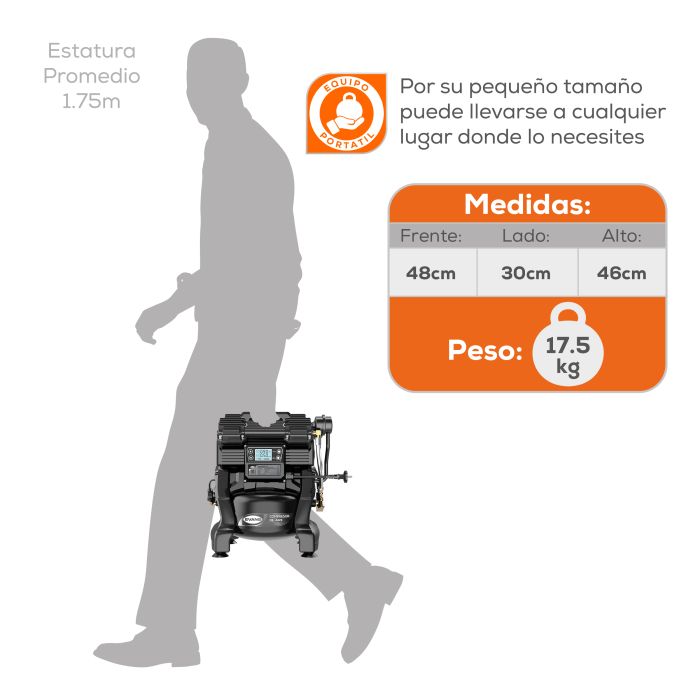COMPRESOR LIBRE ACEITE 2HP ST ELI90ME200F-P