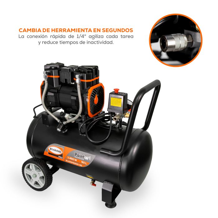 "COMPRESOR 1E LA PAINT 2HP 50L " EL100ME200-50