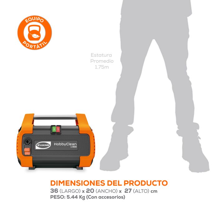 HIDROLAVADORA ELE5.5LPM1600PSI HD06L16ME150