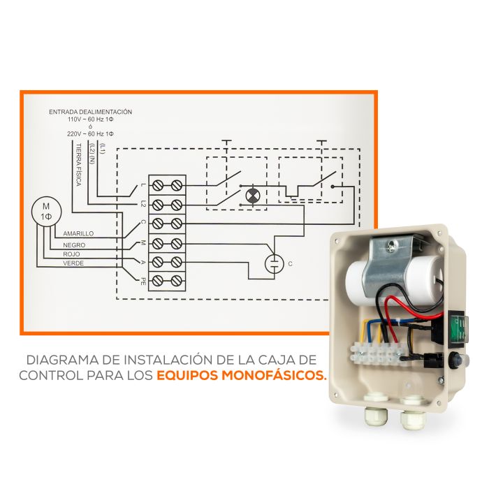 CAJA DE CONTROL 1.5HP P/MOTOR