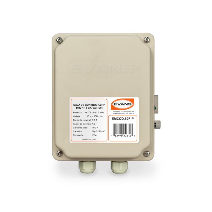 CAJA DE CONTROL 1/2HP P/ MOTOR