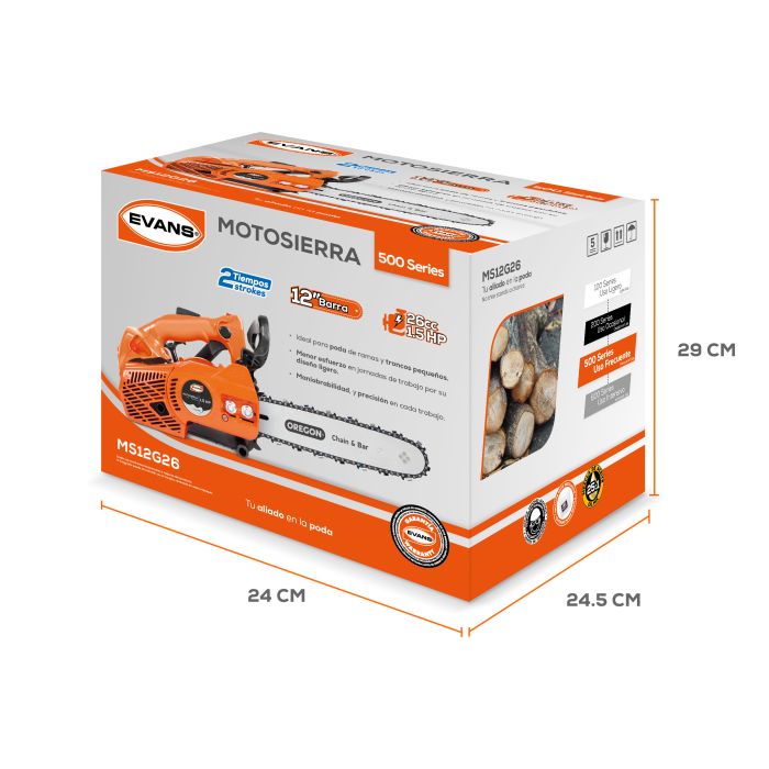 MOTOSIERRA EVANS 12" 26CC MS12G26