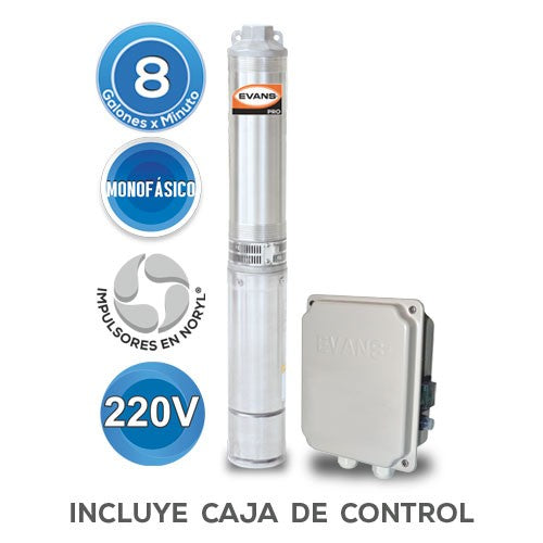 EQUIPO DE RIEGO SUMERGIBLE 8GPM 1.5HP 220V - SD410ME150G3