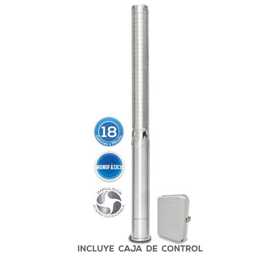 EQUIPO DE RIEGO SUMERGIBLE INOX 18GPM 5.0HP 220V - SD418ME500G3I