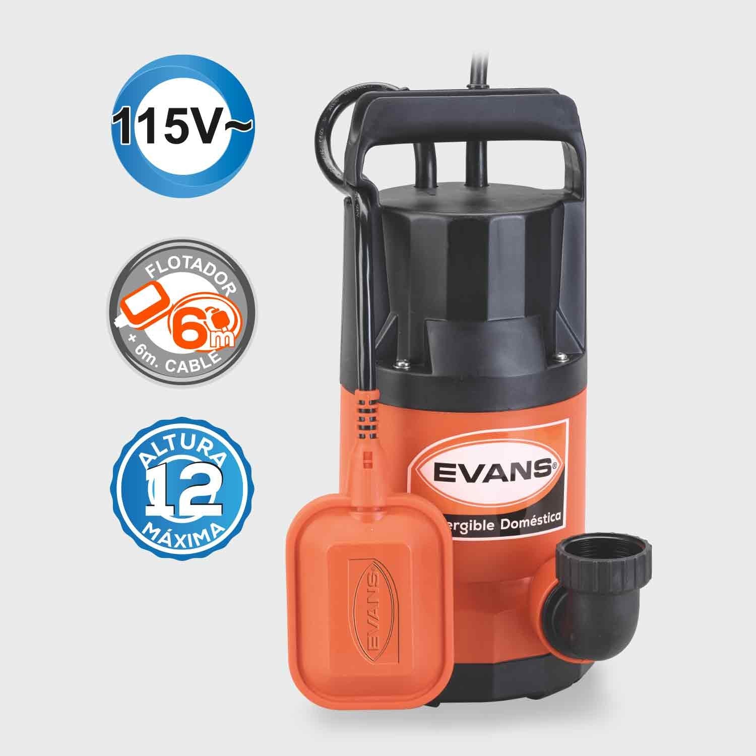 BOMBA SUMERGIBLE 90LPM 0.5HP - SLA1.5ME050