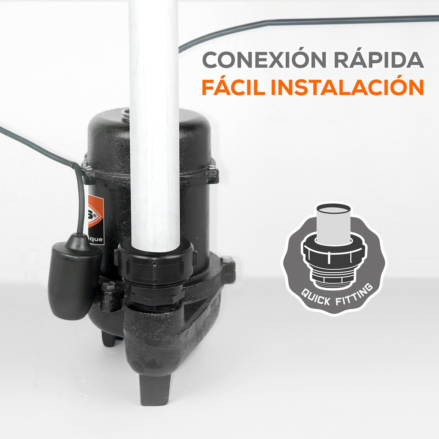 BOMBA SUMERGIBLE PARA AGUA CON SÓLIDOS 1.0HP 2"NPT - SSN2ME100