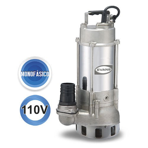 BOMBA INOXIDABLE PARA LODOS 0.5HP 110V - SV2ME050F-I