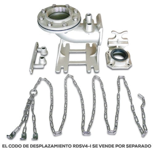 BOMBA INOXIDABLE PARA LODOS TRIFÁSICA 7.5HP 220V - SV4ME0750G-I