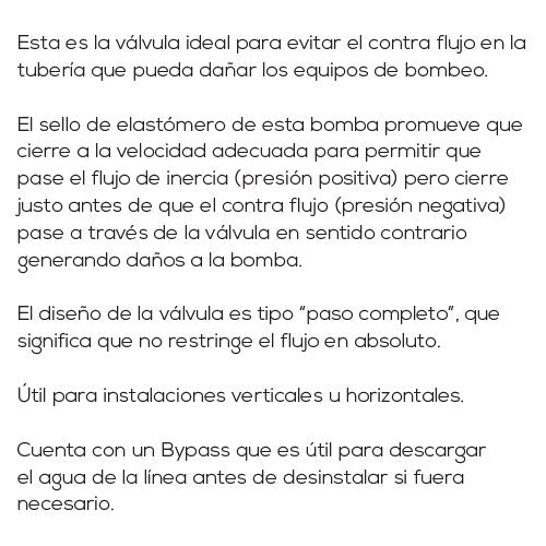 VÁLVULA CHECK SILENCIOSA BRIDADA 3" - AB-VCS300B
