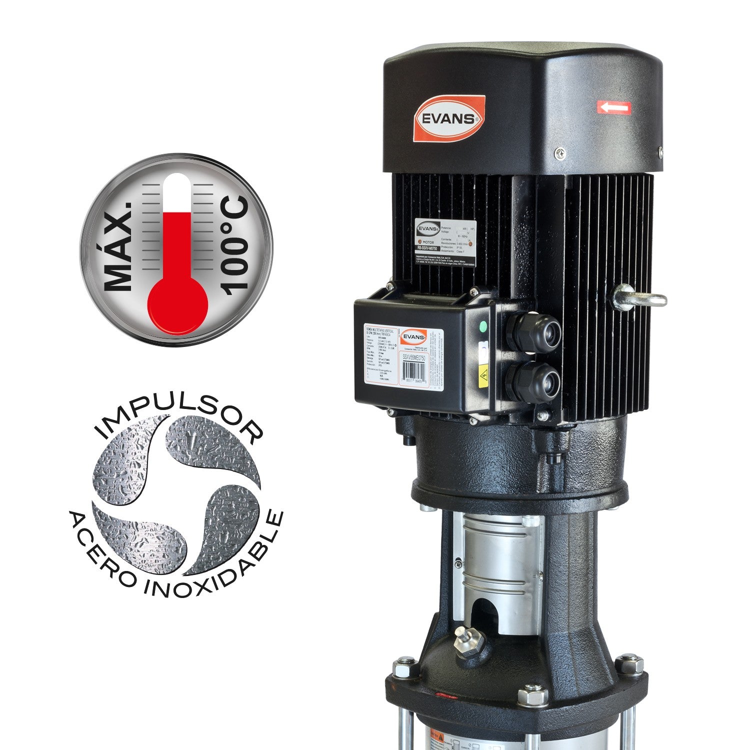 BOMBA MULTIETAPAS VERTICAL 55GPM 7.5HP - SSXV55ME0750