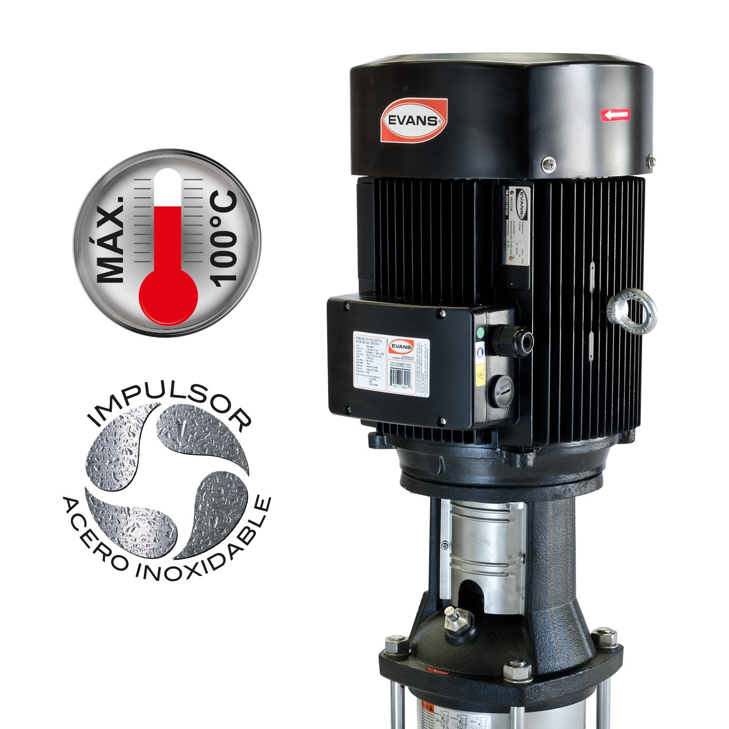 BOMBA MULTIETAPAS VERTICAL 80GPM 15.0HP - SSXV80ME1500