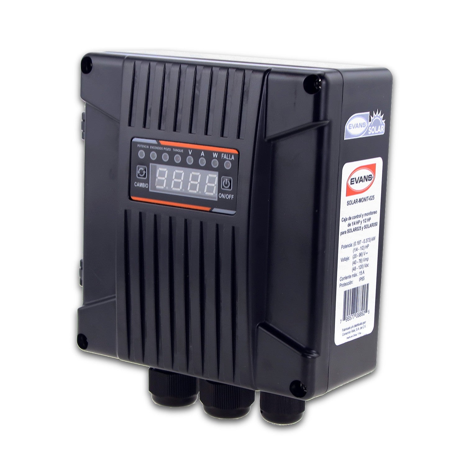 CAJA DE MONITOREO Y CONTROL SOLAR - SOLAR-MONIT-025