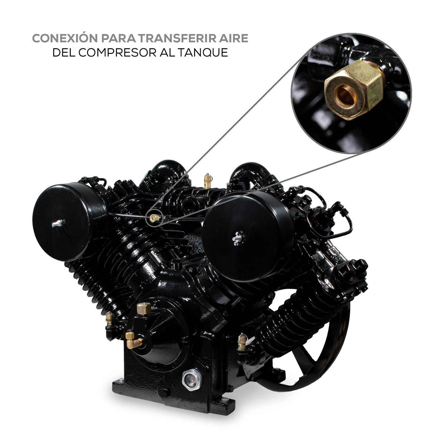 COMPRESOR LUBRICADO 2 ETAPAS 46PCM - CE460