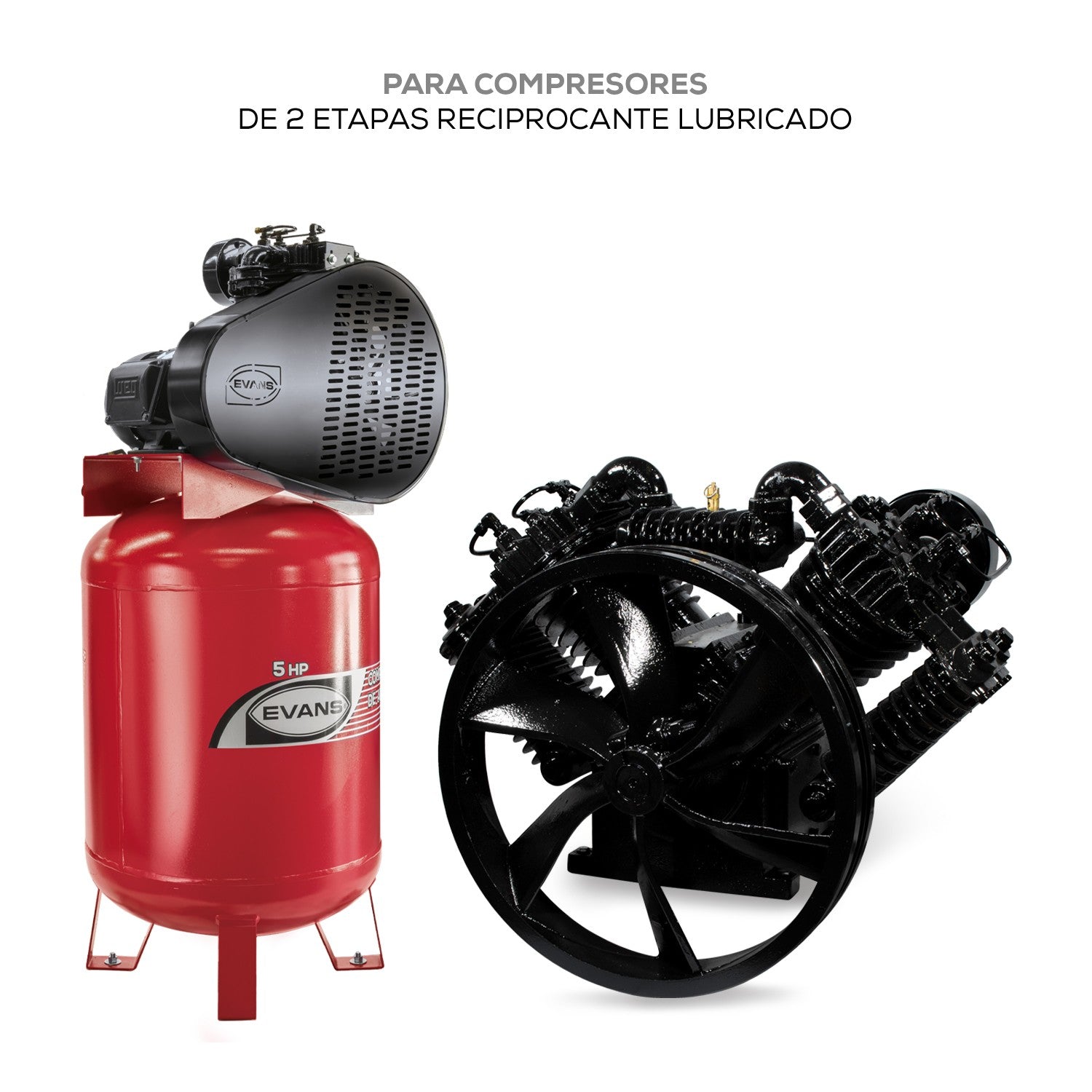COMPRESOR LUBRICADO 2 ETAPAS 46PCM - CE460