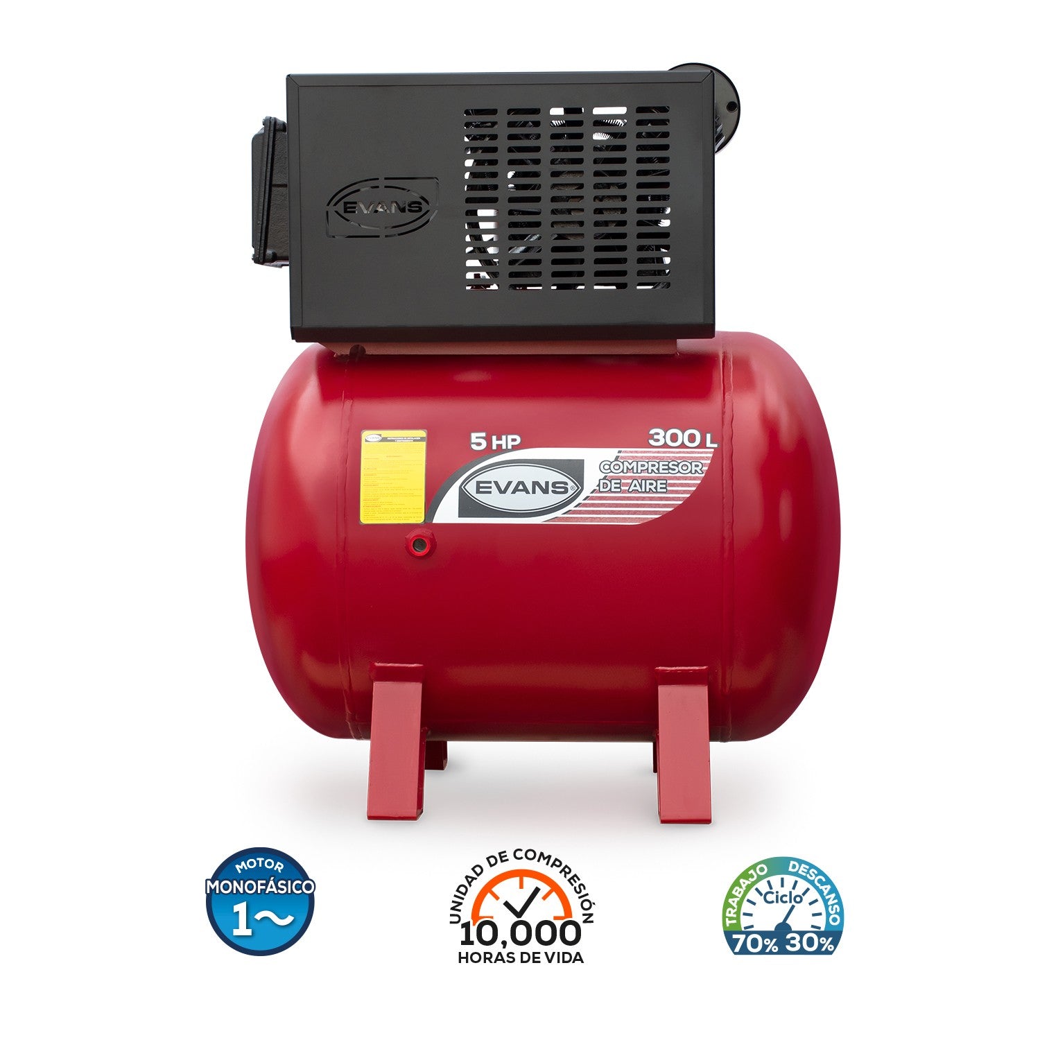COMPRESOR 2 ETAPAS 5.0HP 300L - E200ME500-300