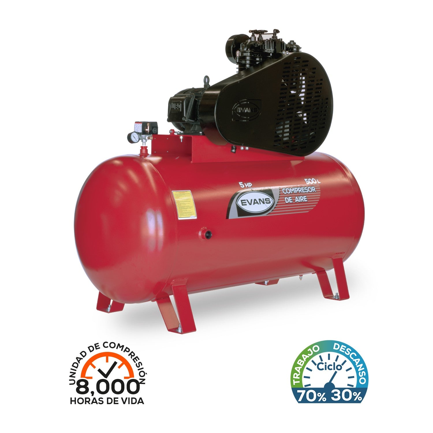 KIT COMPRESOR 5HP 500L - K-E230E0500-500