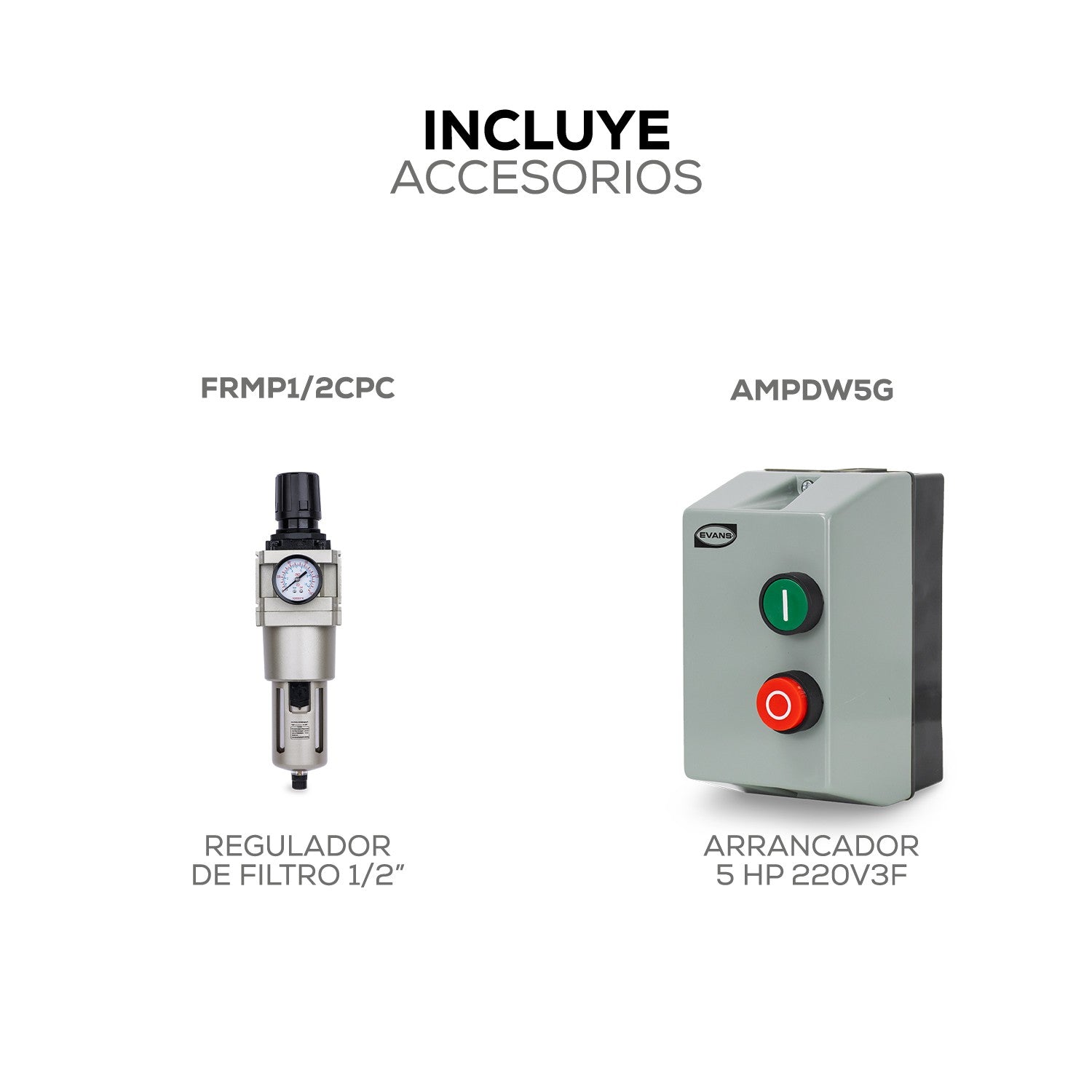 KIT COMPRESOR 5HP 500L - K-E230E0500-500