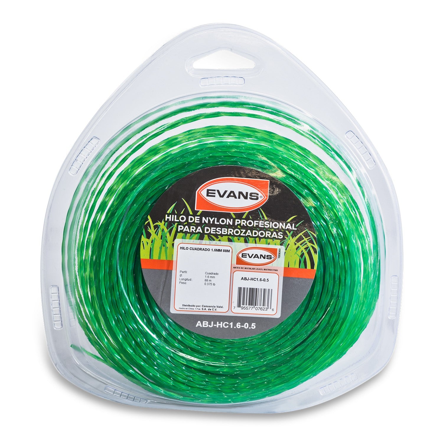 HILO CUADRADO DESBROZADORA 1.6MM 88M - ABJ-HC1.6-0.5