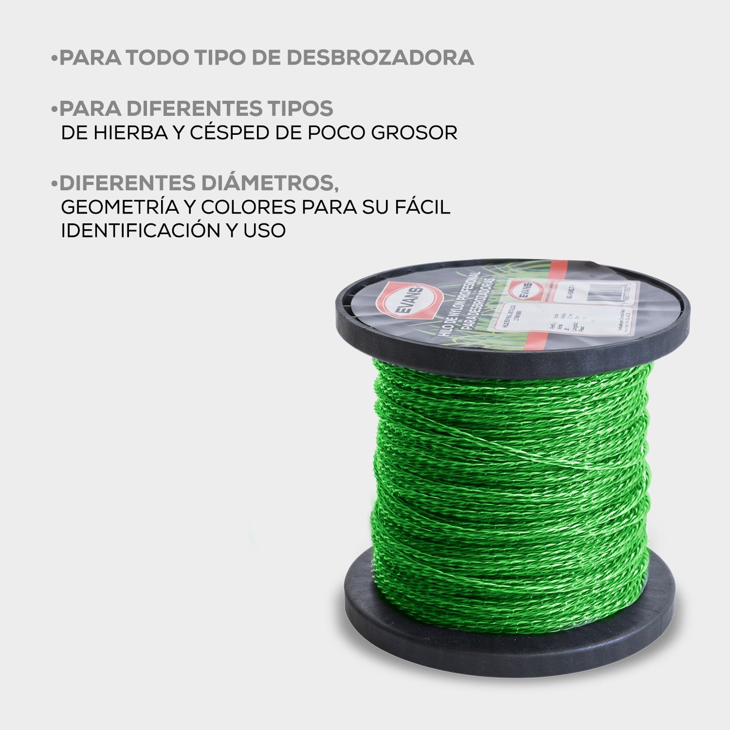 HILO CUADRADO DESBROZADORA 2.4MM 87M - ABJ-HC2.4-1