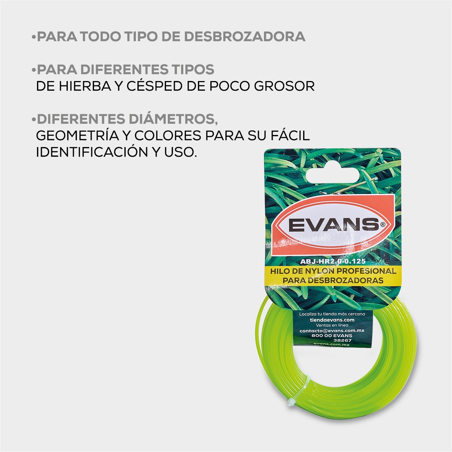 HILO DESBROZADORA 2.0MM 16M - ABJ-HR2.0-0.125