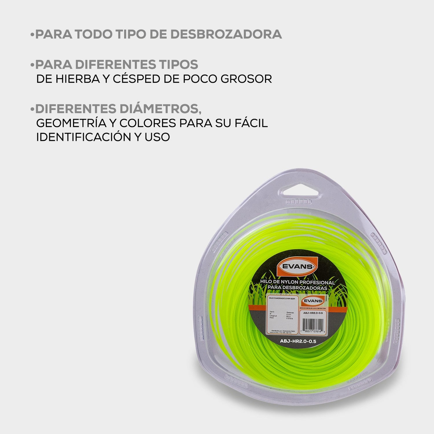 HILO DESBROZADORA 2MM 63M - ABJ-HR2.0-0.5