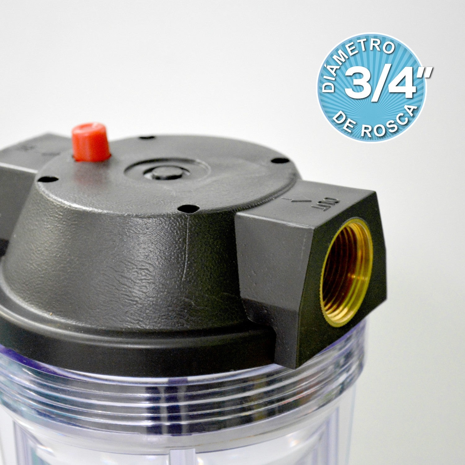 PORTA FILTRO TRANSPARENTE 2.5X10" - TRANSP122-10N