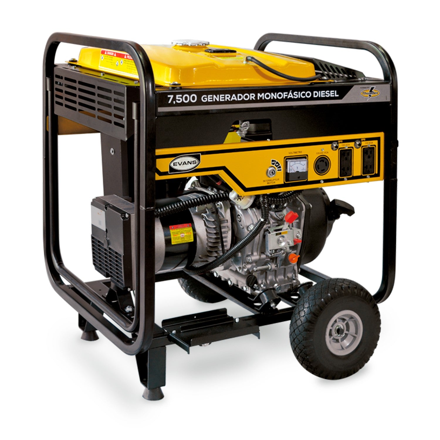 GENERADOR 7.0KVA 12.0HP A/E THUNDER - G75MD1200THAE