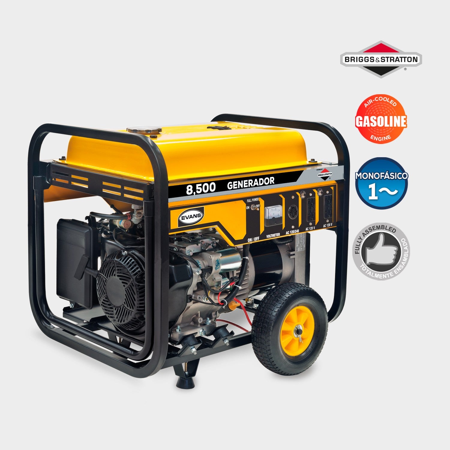 GENERADOR 8.5KVA 13.5HP A/M B&S - G85MG1350BS