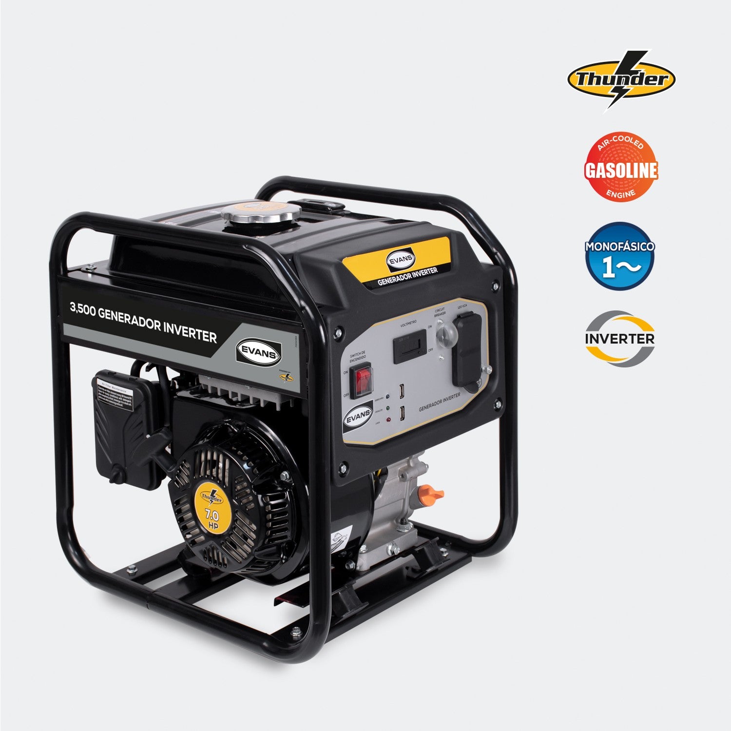 GENERADOR 3.5KVA 7.0HP THUNDER - GI35MG0700TH