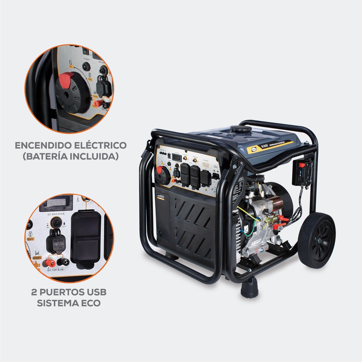 GENERADOR INVERTER 9KW 14.0HP A/E C/R - Gi90MG1400THWAE