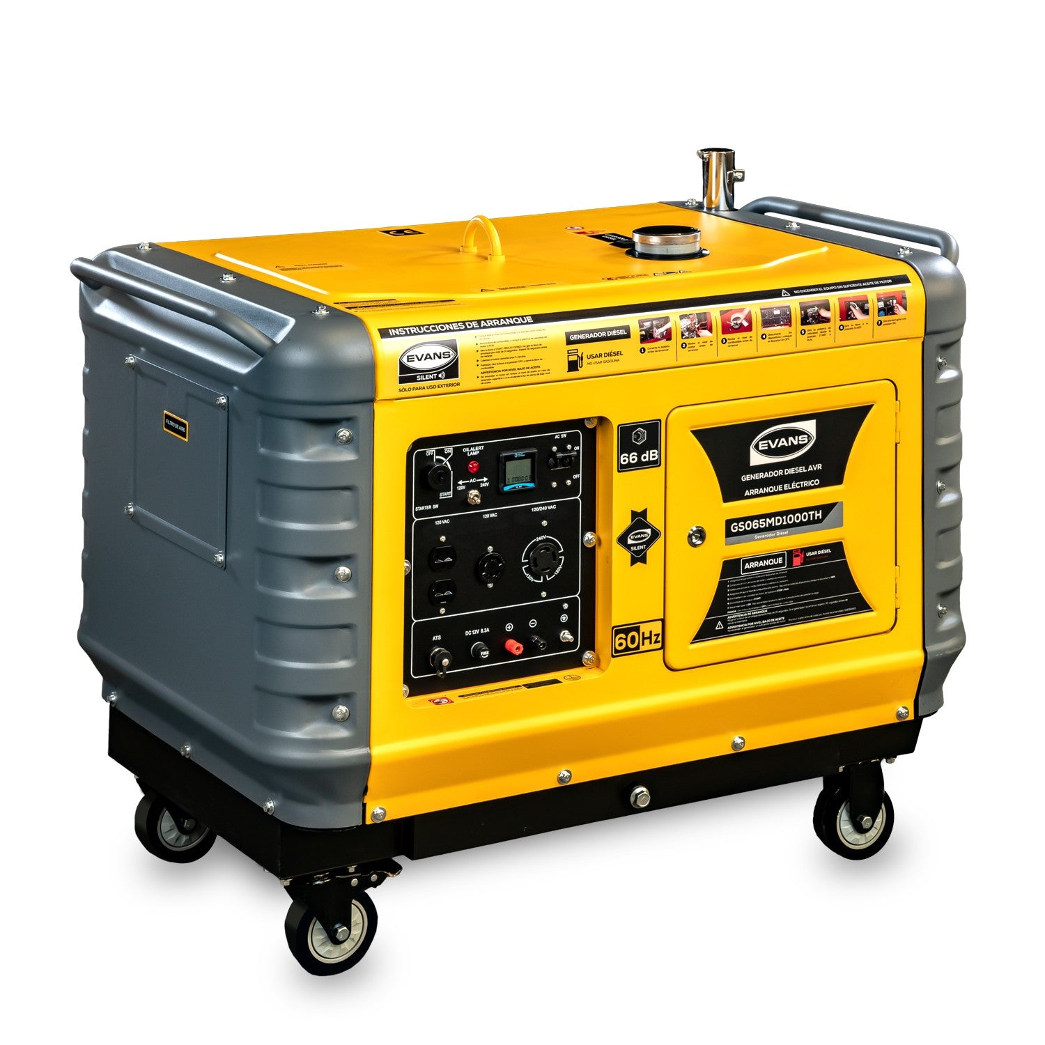 GENERADOR 6.0KVA 10.0HP C/CABINA THUNDER - GS065MD1000TH