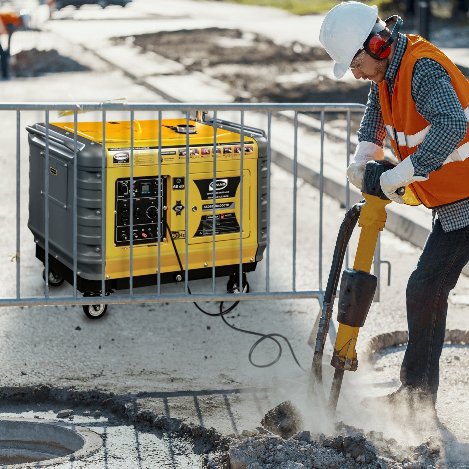 GENERADOR 6.0KVA 10.0HP C/CABINA THUNDER - GS065MD1000TH