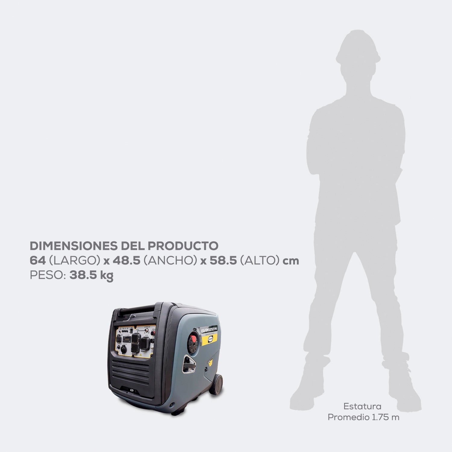 GENERADOR 4.5KVA 14.0HP THUNDER - GSI45MG0750THW