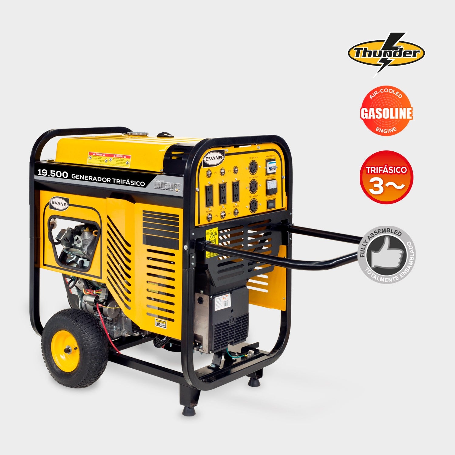 GENERADOR TRIFÁSICO 19.5KVA 35.0HP A/E B&S - GT190MG3500BS