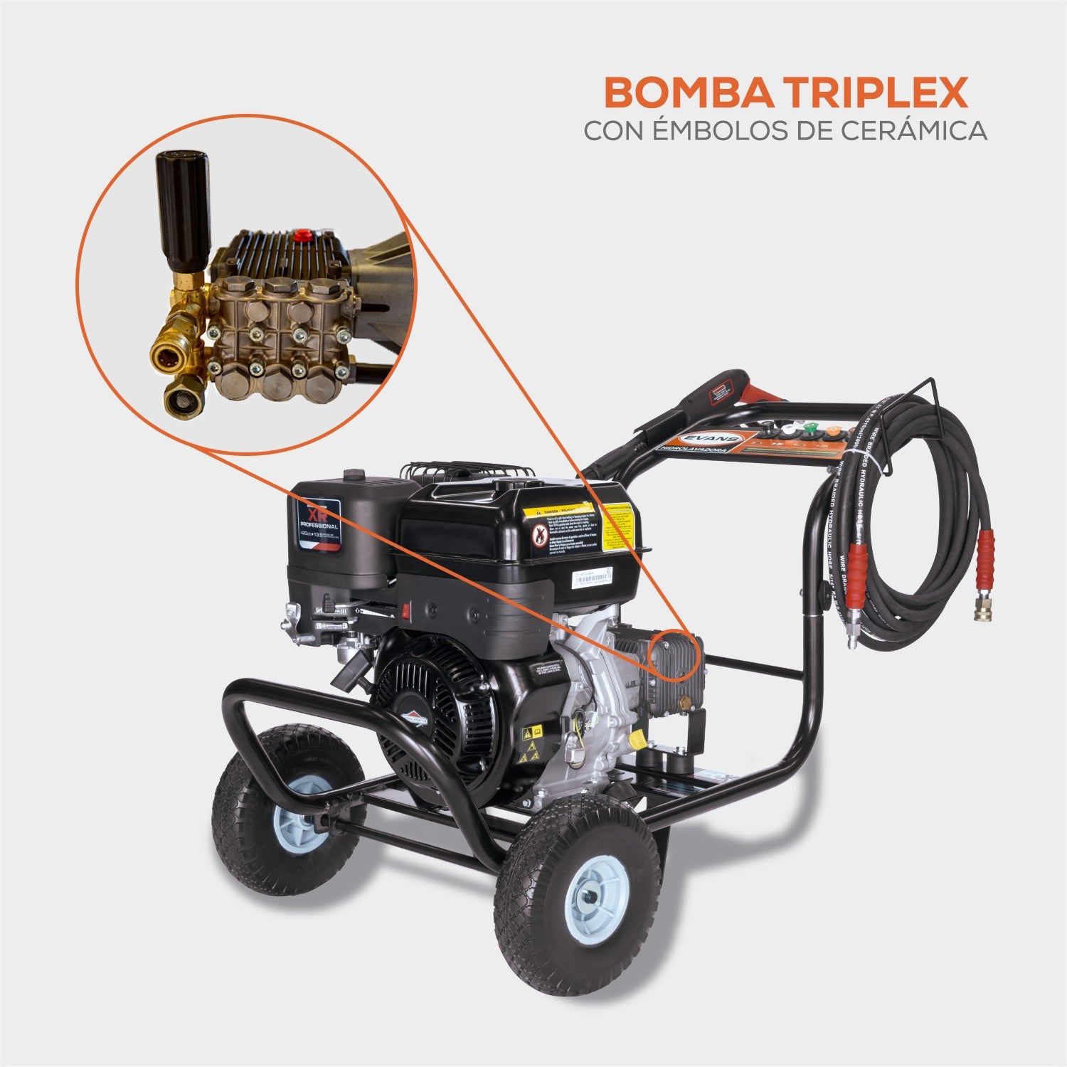 HIDROLAVADORA GASOLINA 13.5HP - HI16L36MG1350BS