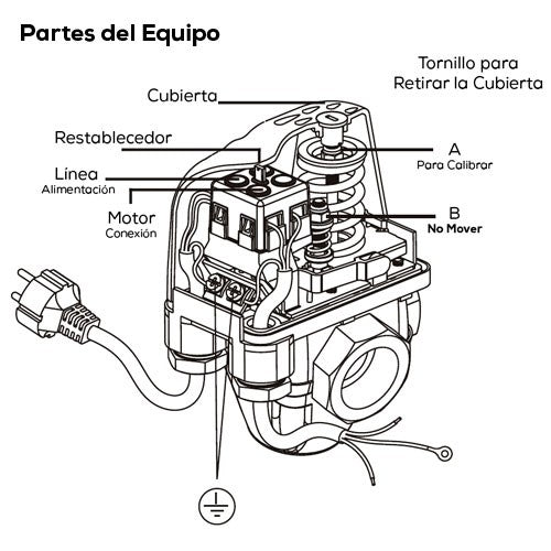 TEE MANOMETRO Y SWITCH PRESION - AB-TMSP