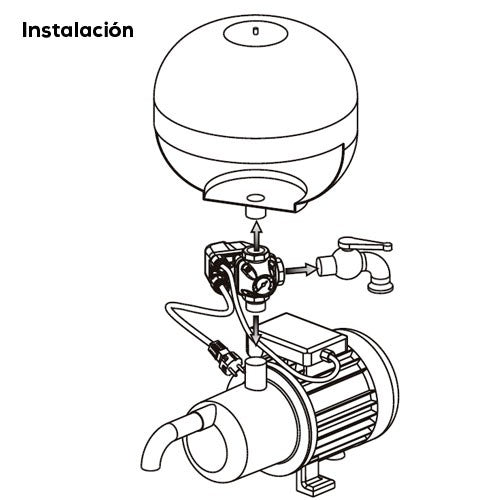 TEE MANOMETRO Y SWITCH PRESION - AB-TMSP