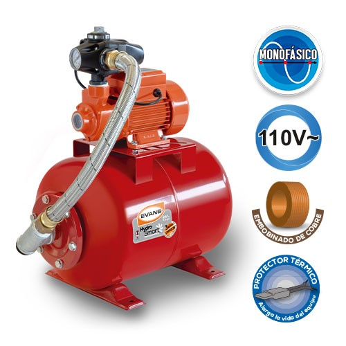 EQUIPO HIDRONEUMÁTICO 0.5HP 24L - EAP050-024HE