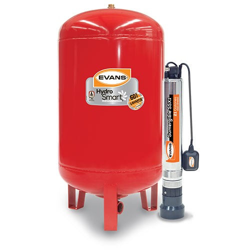 EQUIPO HIDRONEUMATICO CON BOMBA SUMERGIBLE 0.50HP 90L - EHSS050-090VE
