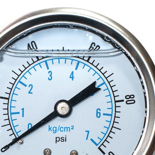 MANÓMETRO GLICERINA 100PSI INFERIOR - MA100-1/4G