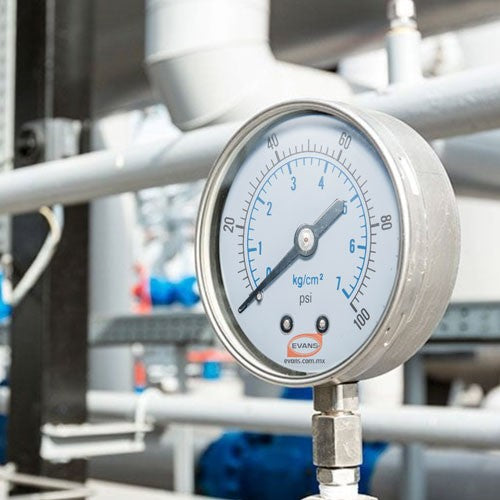 MANÓMETRO 0-100 PSI 1/4 NPT - MA100-1/4