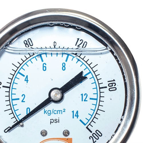 MANOMETRO GLICERINA 200PSI - MA200-1/4G